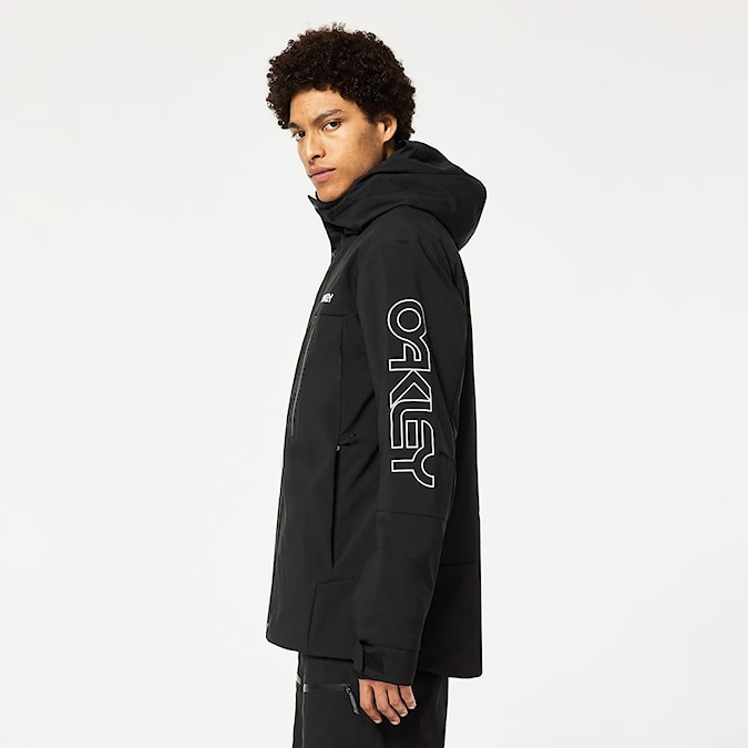 Kurtka snowboardowa Oakley TNP TBT Insulated Jacket black/white logo 2024