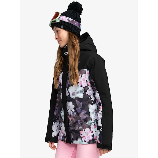 Snowboard Jacket Roxy Galaxy true black blurry flower 2024