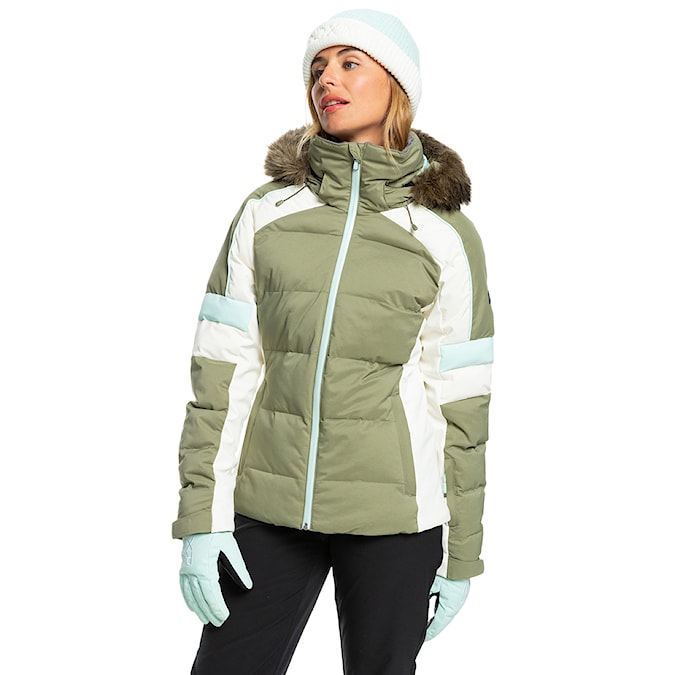 Snowboard Jacket Roxy Snow Blizzard Insulated deep lichen green 2023