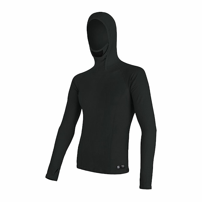 T-shirt Sensor Merino Double Face Hood černá 2024
