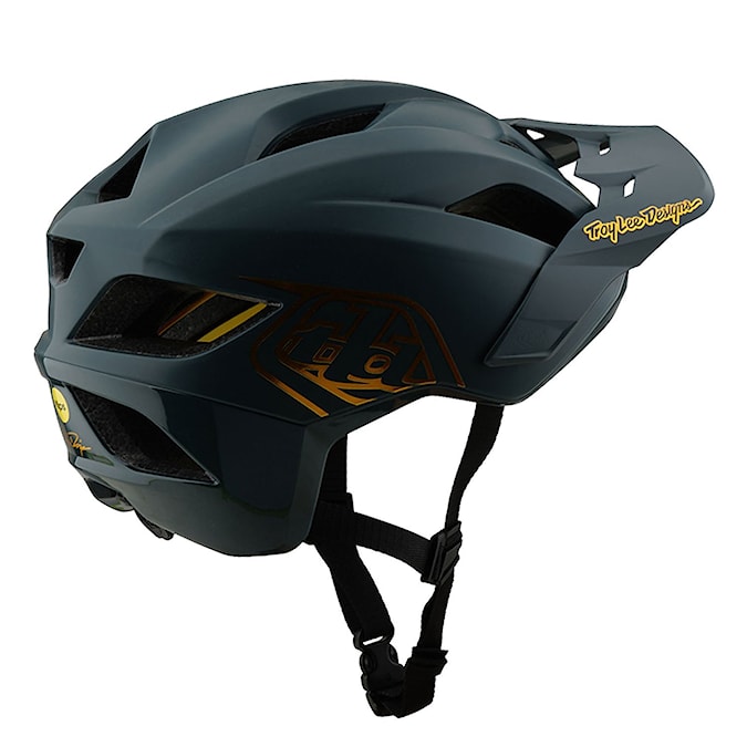 Prilba na bicykel Troy Lee Designs Flowline point grey/gold 2025