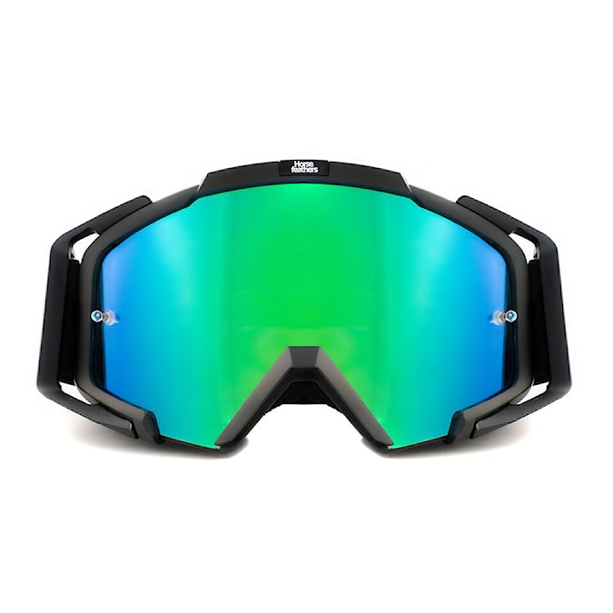 Okulary rowerowe Horsefeathers Patriot black | mirror green