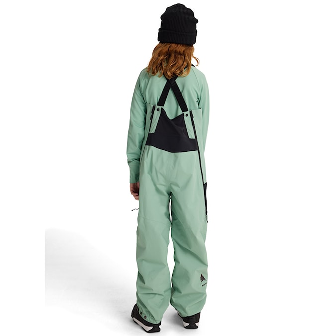 Kalhoty na snowboard Burton Kids Outbeam 3L Bib soft sage/trublk 2026