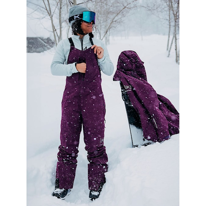 Kalhoty na snowboard Burton Wms [ak] Gore Kimmy 2L Bib purple root 2025