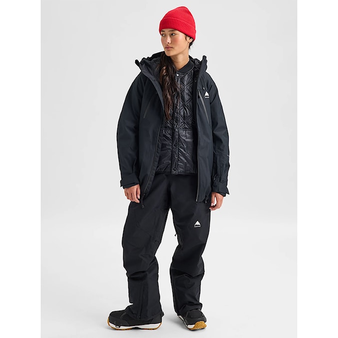 Kalhoty na snowboard Burton Wms Gore-Tex Reserve 2L Bib Short true black 2027