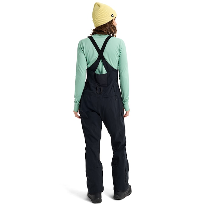 Kalhoty na snowboard Burton Wms Reserve 2L Stretch Slim Bib true black 2026