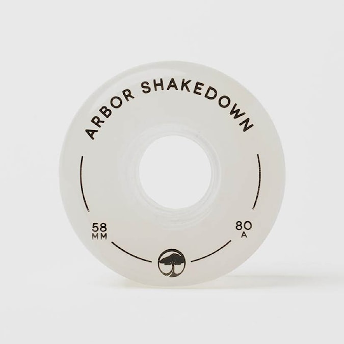 Longboard Wheels Arbor Shakedown ghost white