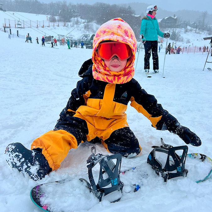 Snowboard Overall Burton Toddler One Piece true black/goldenrod 2025