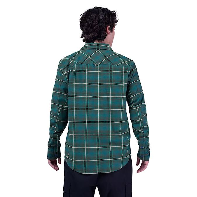 Shirt Fox Survivalist Stretch Flannel Ls dark sage 2025