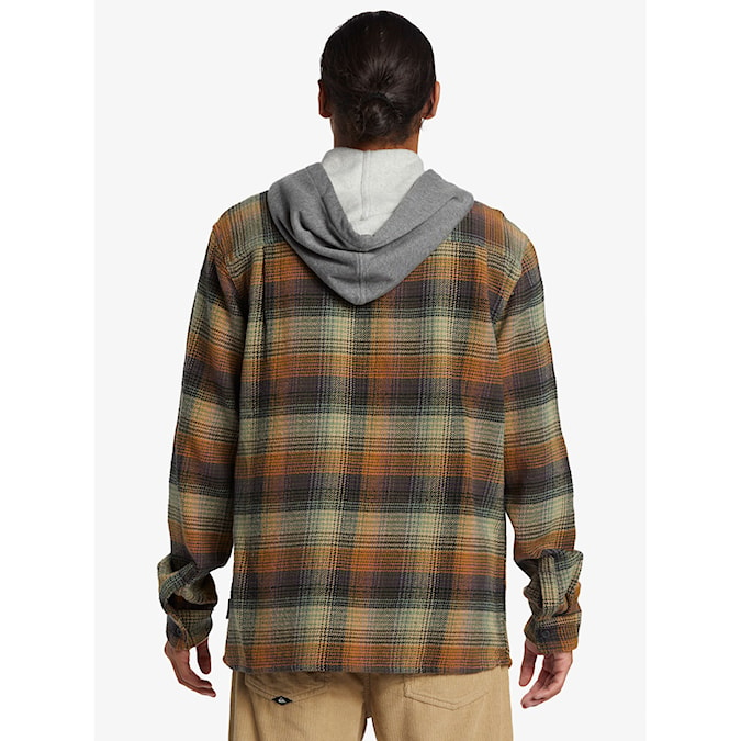 Shirt Quiksilver Sandbar Hooded Flannel grape leaf sandbar 2024