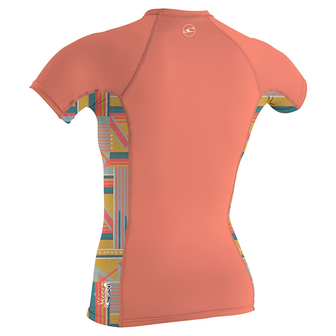 Lycra O'Neill Girls Premium Skins S/S Rash Guard brntcrl/artageo/brntcrl 2024