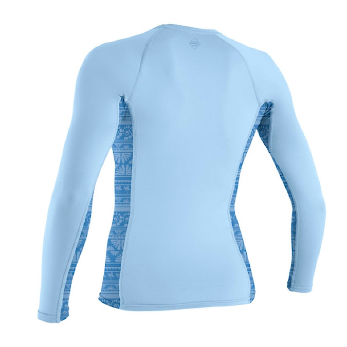 Lycra O'Neill Wms Hyperfreak Skins L/S Rash Guard chambray blue/surf abstract 2026