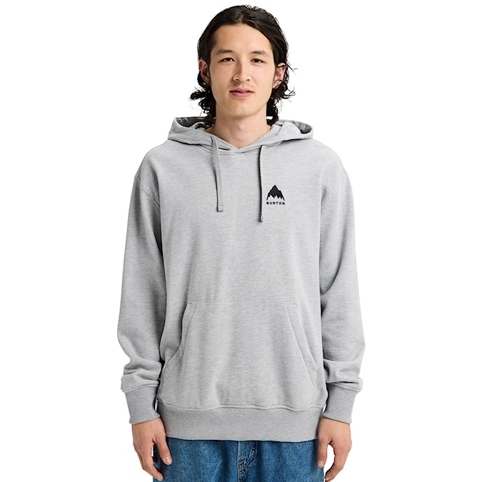 Hoodie Burton Mountain PO grey heather 2025