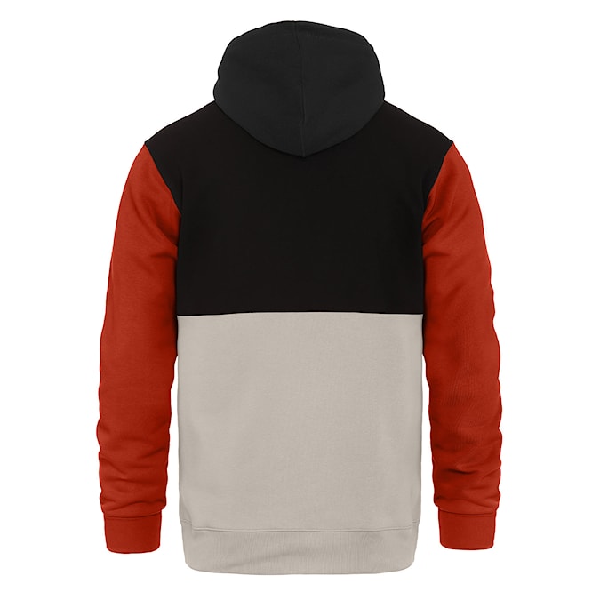 Hoodie Horsefeathers Milo black/orange rust 2024