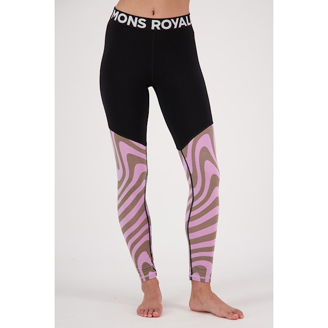 Legíny Mons Royale Wms Cascade Merino Flex 200 Legging blazing trails 2024