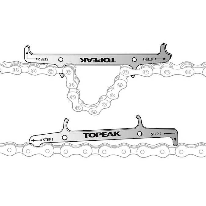 Měrka řetězu Topeak Chain Hook/Wear Indicator silver