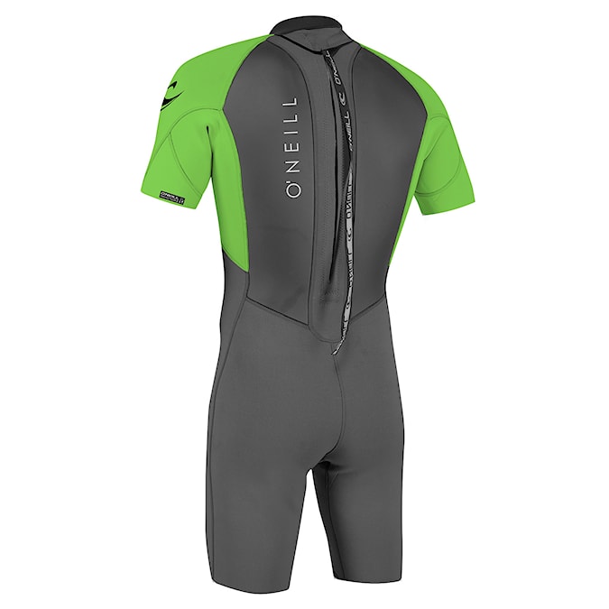 Wetsuit O'Neill Reactor II 2 mm Back Zip S/S Spring graphite/dayglo 2023