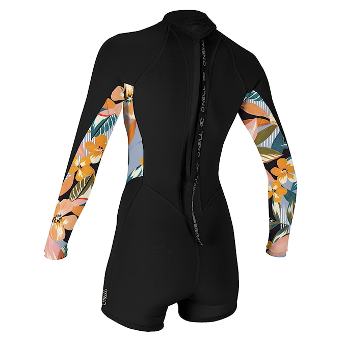 Neoprén O'Neill Wms Bahia 2/1 BZ L/S Spring black/demi floral/demi floral 2023