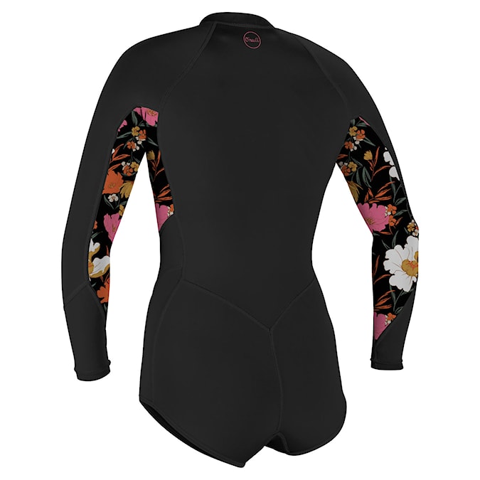 Pianka neoprenowa O'Neill Wms Bahia 2/1 Front Zip L/S Short Spring black/bluemchen/black 2024