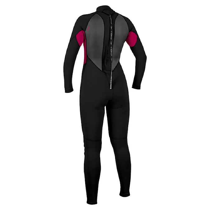 Wetsuit O'Neill Wms Reactor II 3/2 Back Zip Full black/punk pink 2026