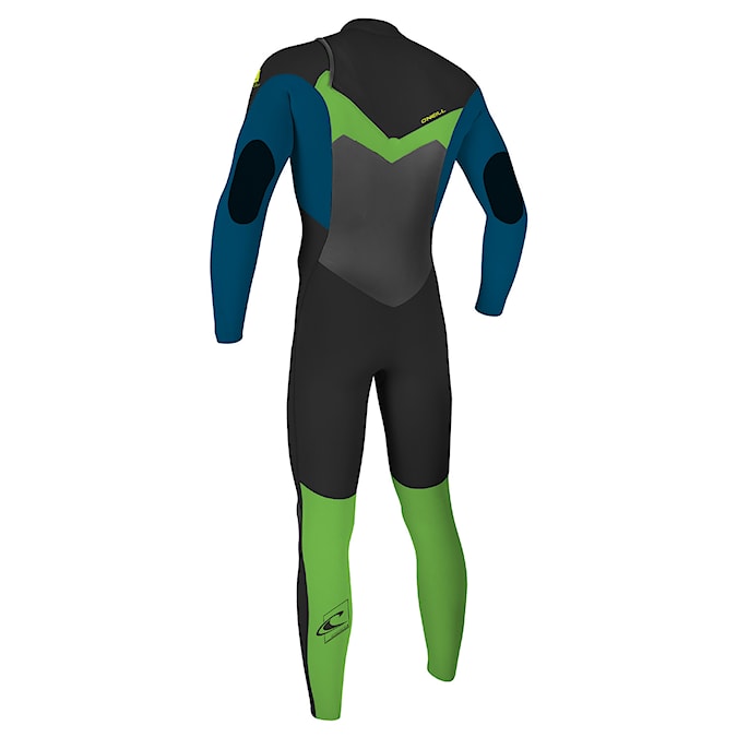 Wetsuit O'Neill Youth Epic 4/3 Chest Zip Full black/ultrablue/dayglo 2022