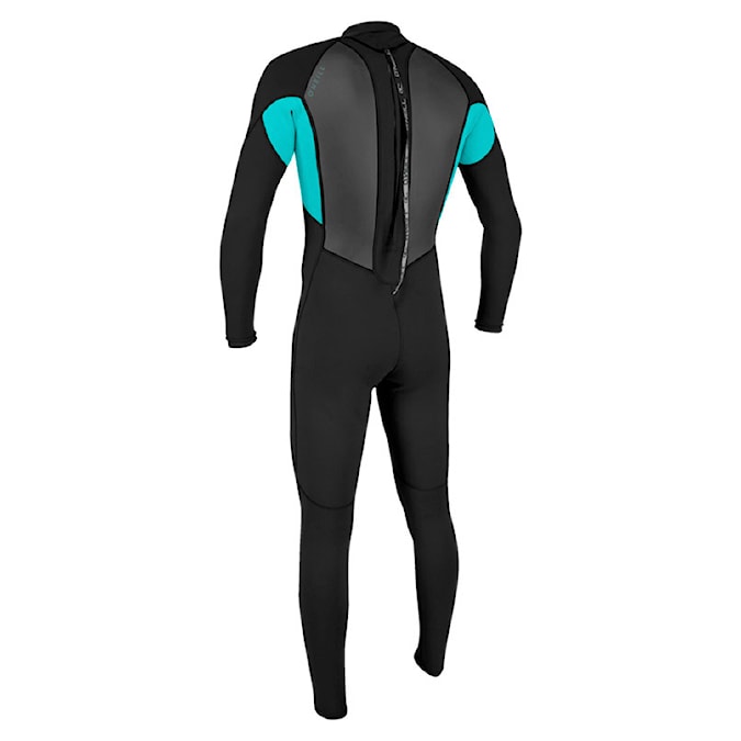 Neopren O'Neill Youth Reactor II 3/2 Back Zip Full black/light aqua 2026