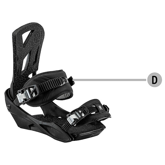Holder Strap Nitro Ankle Connector 12 mm black