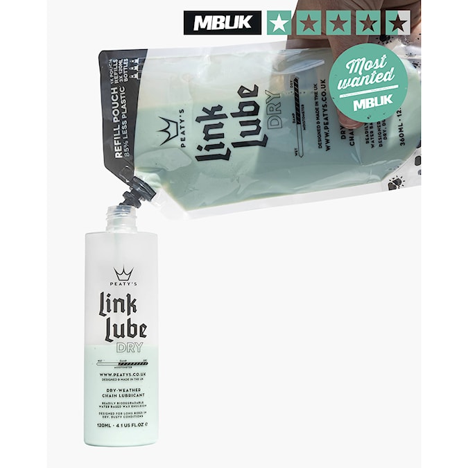 Lubricant Peaty's Linklube Dry Refill Pouch 360 ml
