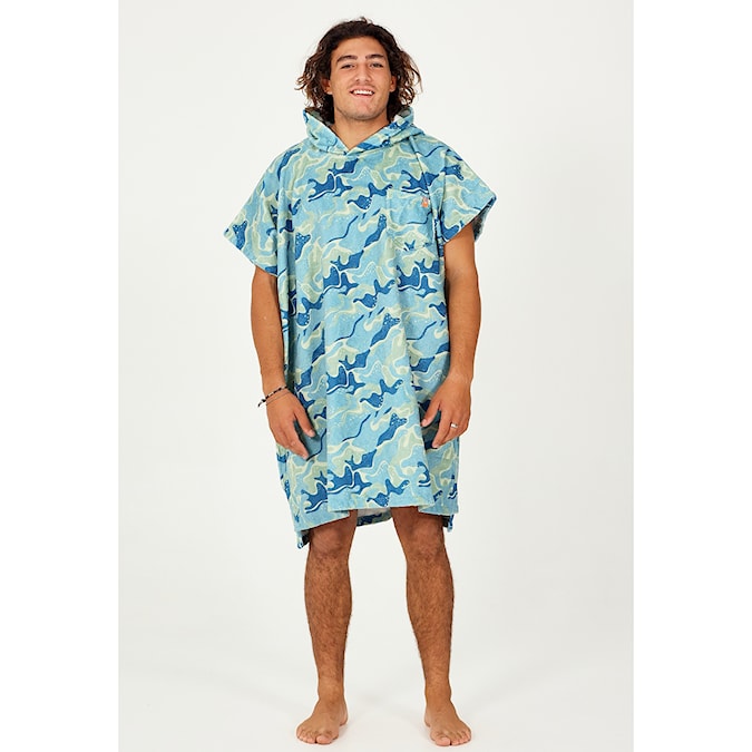 Poncho After Camo Series blue