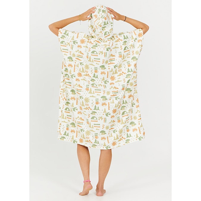 Poncho After Outdoor Series trekking cream