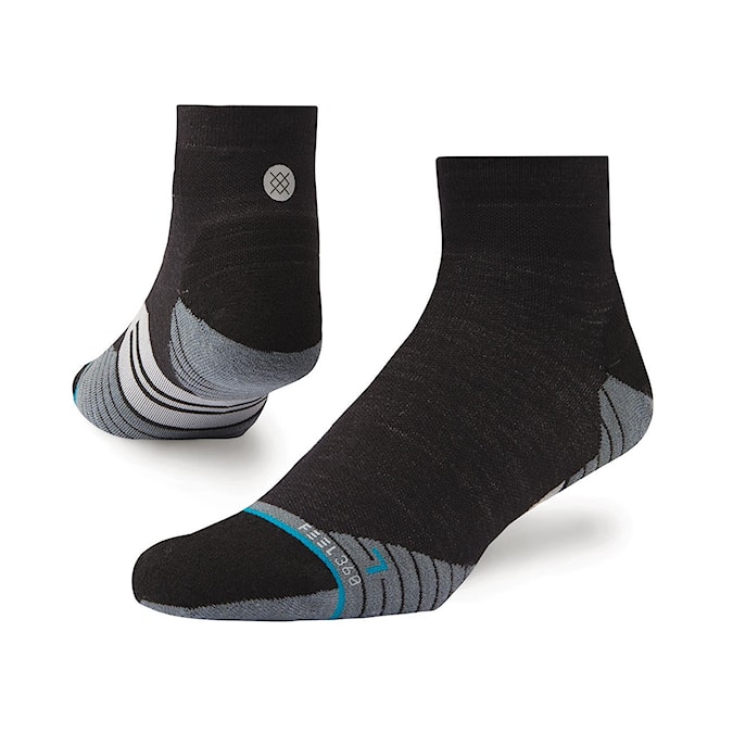 Ponožky Stance Bike Solid Wool Qtr charcoal 2020