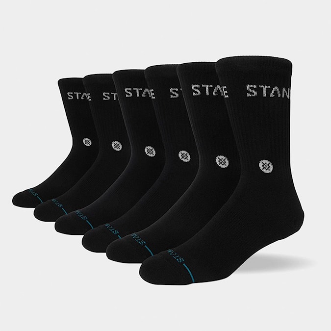Socks Stance Origin Crew 6 Pack black