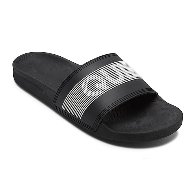 Slide Sandals Quiksilver Rivi Wordmark Slide black/white/black 2022