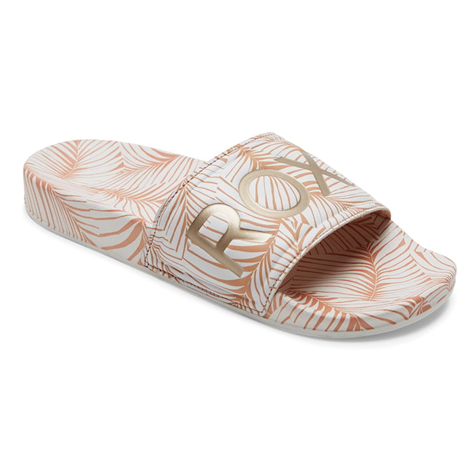 Slide Sandals Roxy Slippy Printed white/tan 2022