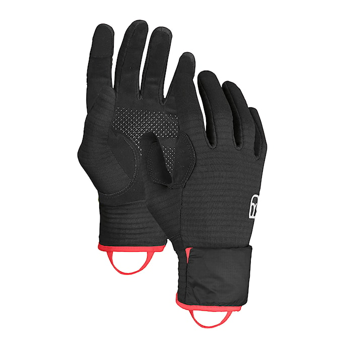 Snowboard Gloves ORTOVOX Wms Fleece Grid Cover black raven 2024