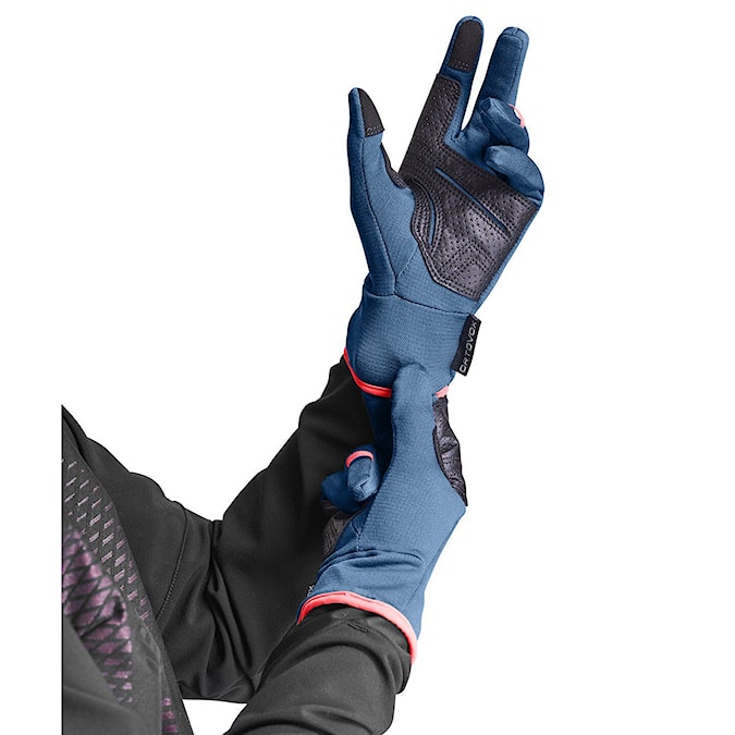 Snowboard Gloves ORTOVOX Wms Fleece Light mountain blue 2024