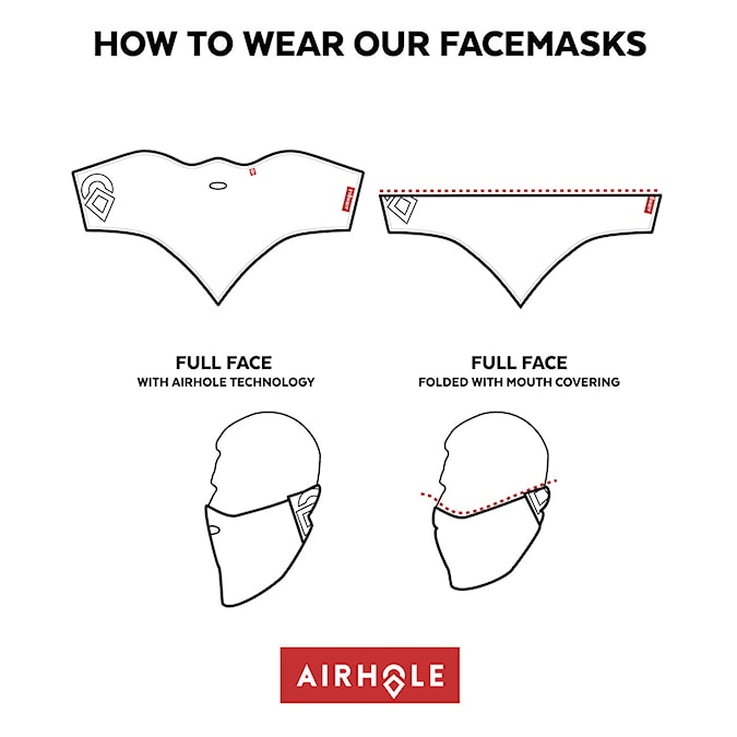 Šátek Airhole Facemask 2 Layer mineral 2019/2020