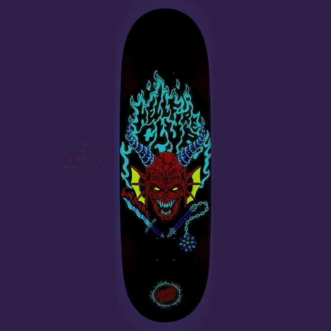 Skate doska Santa Cruz Skateboards Stranger Things Hellfire Club Flames 9.00 2025