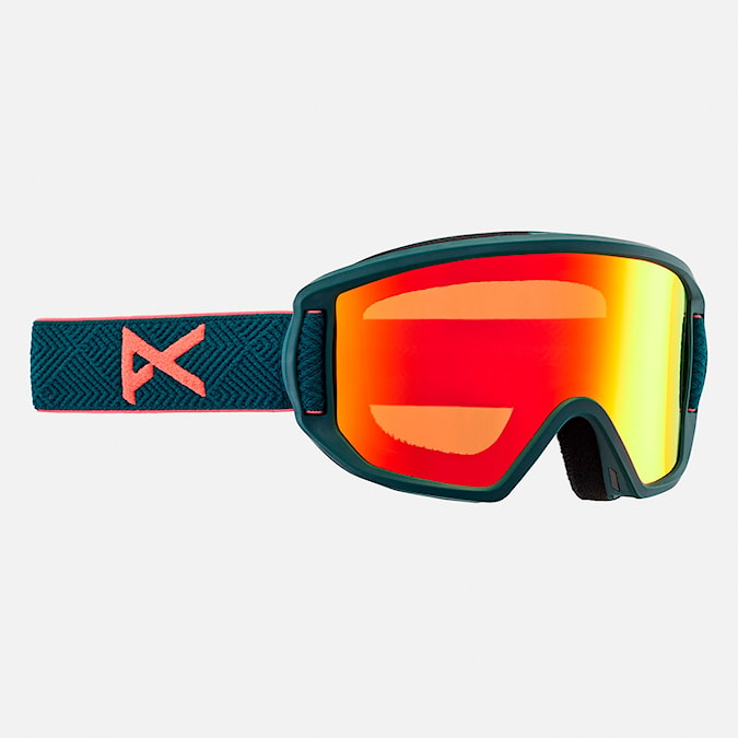 Snowboard Goggles Anon Relapse Jr MFI deep emerald | red solex 2025