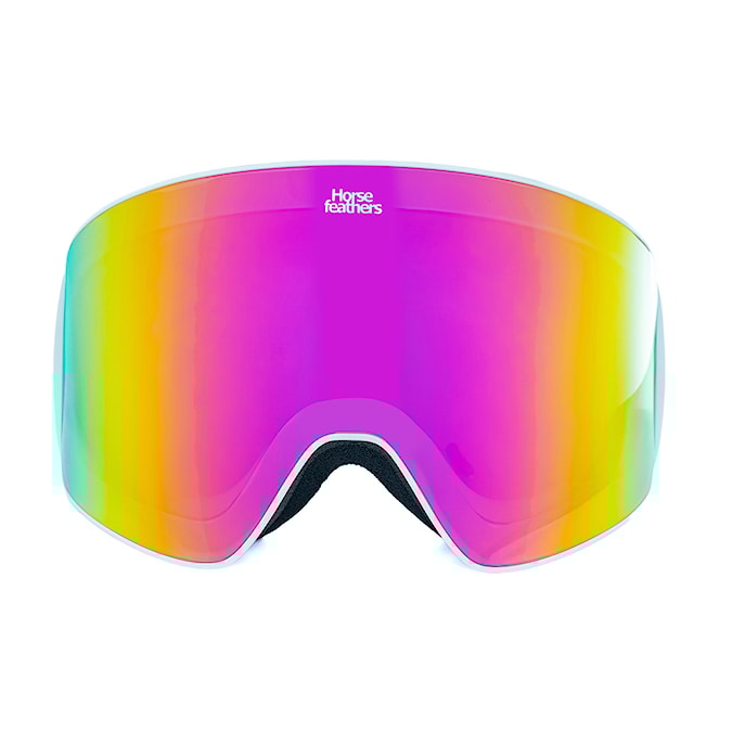 Snowboardové okuliare Horsefeathers Lynx white | mirror pink 2026