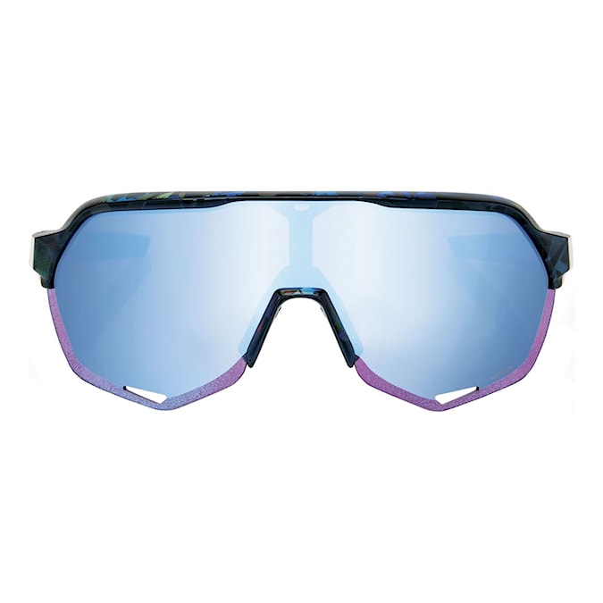 Bike Sunglasses and Goggles 100% S2 black holographic | hiper blue  multi mirror 2024