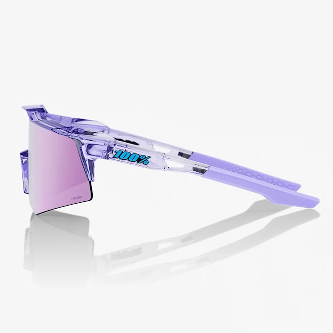 Okulary rowerowe 100% Speedcraft XS polished translucent lavender | hiper lavender mirror 2024