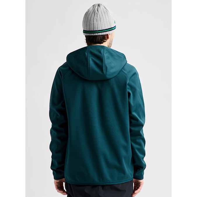 Technická mikina Burton Crown Weatherproof FZ atlantic teal 2027