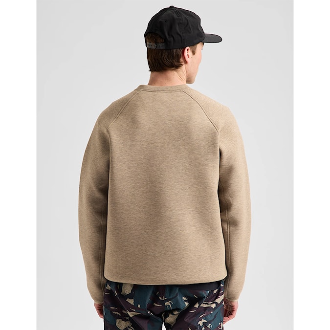 Technická mikina Burton Spacecloud Henley summit taupe heather 2027