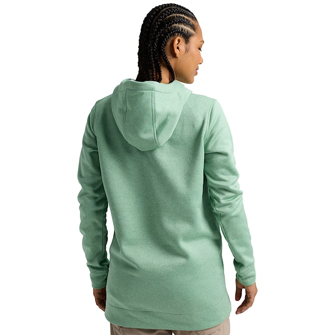 Technická mikina Burton Wms Oak Long Pullover Hoodie soft sage heather 2026