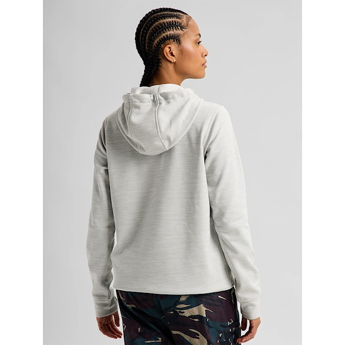 Technická mikina Burton Wms Oak Pullover gray cloud heather 2027