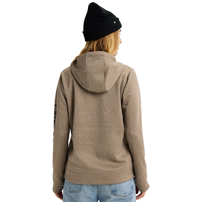 Technická mikina Burton Wms Oak Pullover summit taupe heather 2026