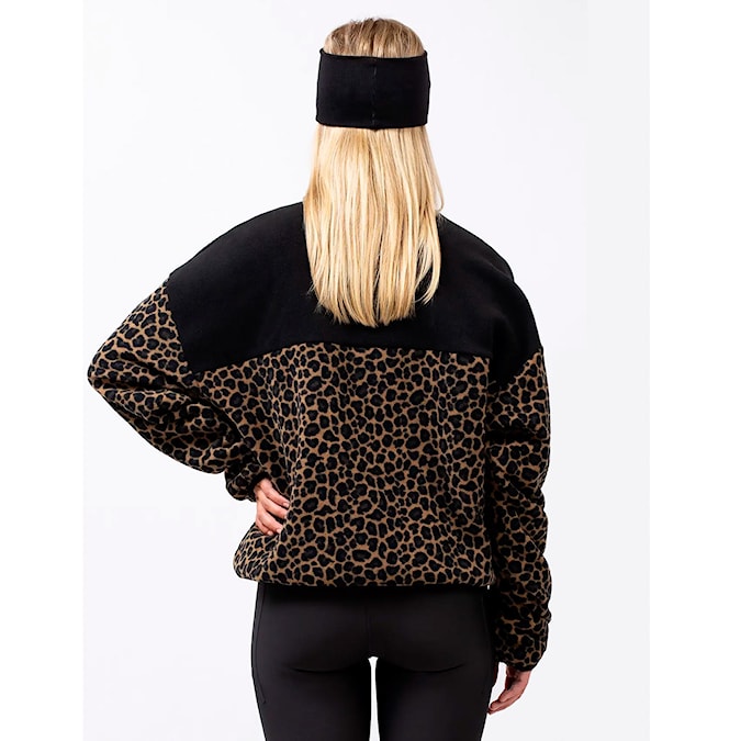 Technická mikina Eivy Ball Fleece black/leopard 2026