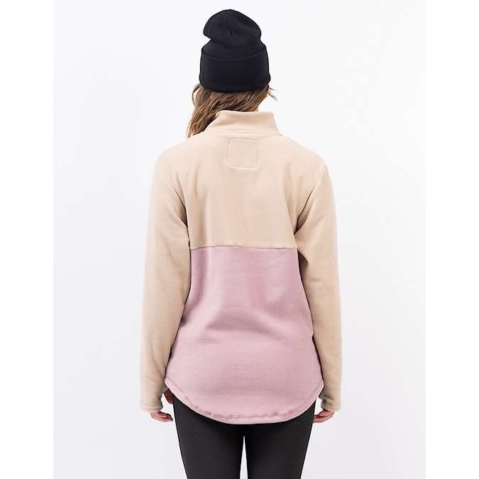 Technická mikina Eivy Techlight Halfzip Fleece sand/faded woodrose 2026