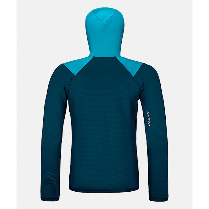 Bluza techniczna ORTOVOX Fleece Grid Hoody mountain blue 2025